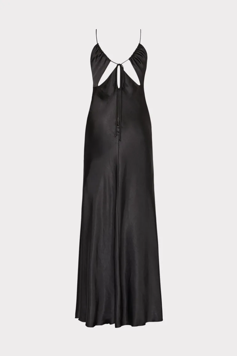 addie_hammered_satin_maxi_3.webp Best MILLY Addie Hammered Satin Maxi Dress Black