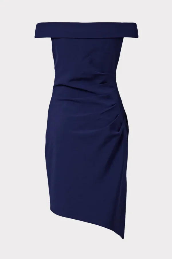 Cheap MILLY Ally Cocktail Dress Navy