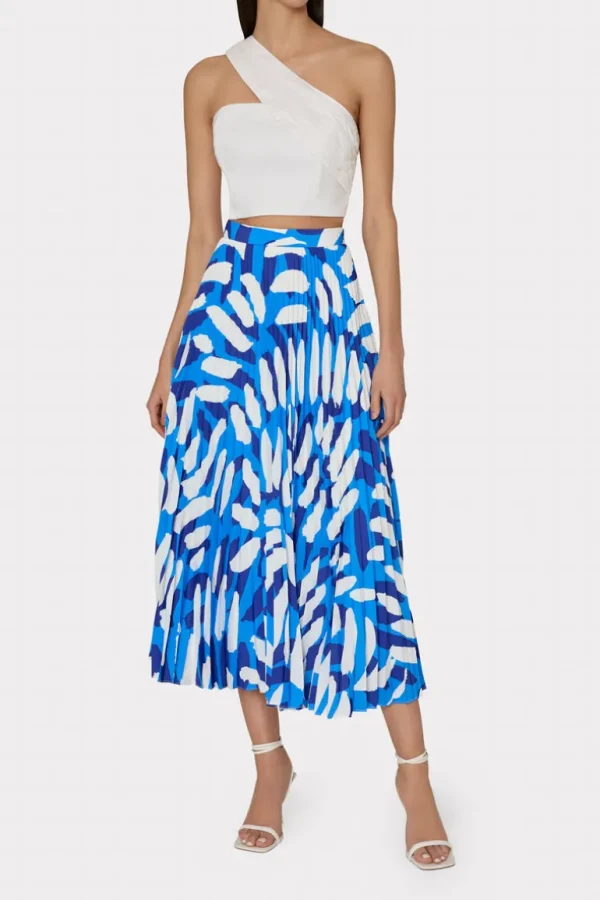 Hot MILLY Arantza Draped One Shoulder Top White