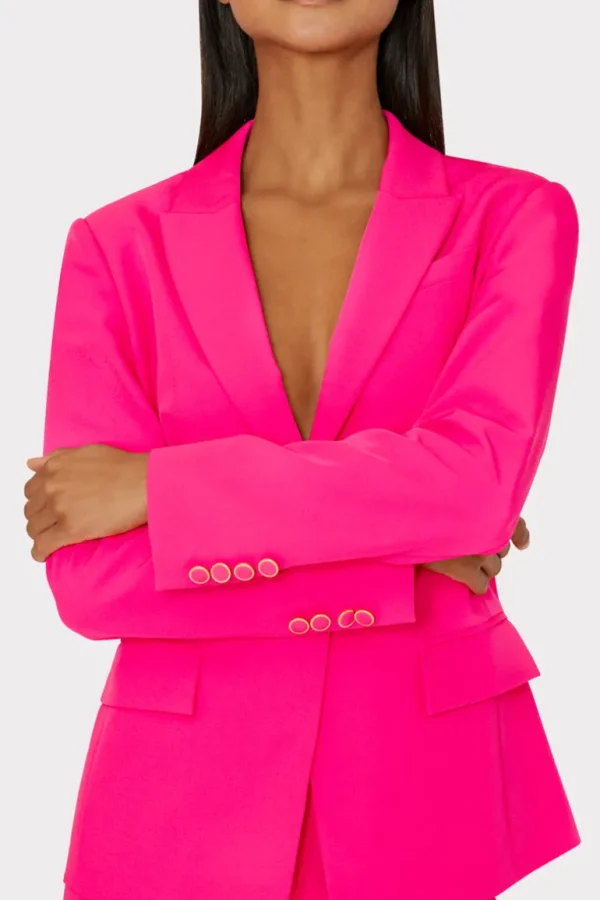 Clearance MILLY Avery Cady Blazer Milly Pink