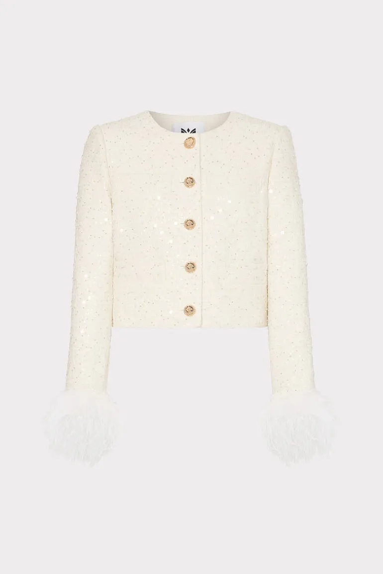 aya_beaded_tweed_jacket_0-1.webp Sale MILLY Aya Beaded Tweed Jacket White