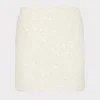 Cheap MILLY Beaded Tweed Modern Mini Skirt White