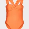 Outlet MILLY Betsy Bandeau One Piece Orange