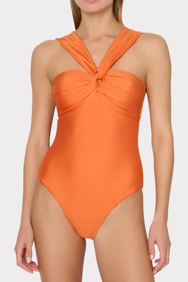 Outlet MILLY Betsy Bandeau One Piece Orange