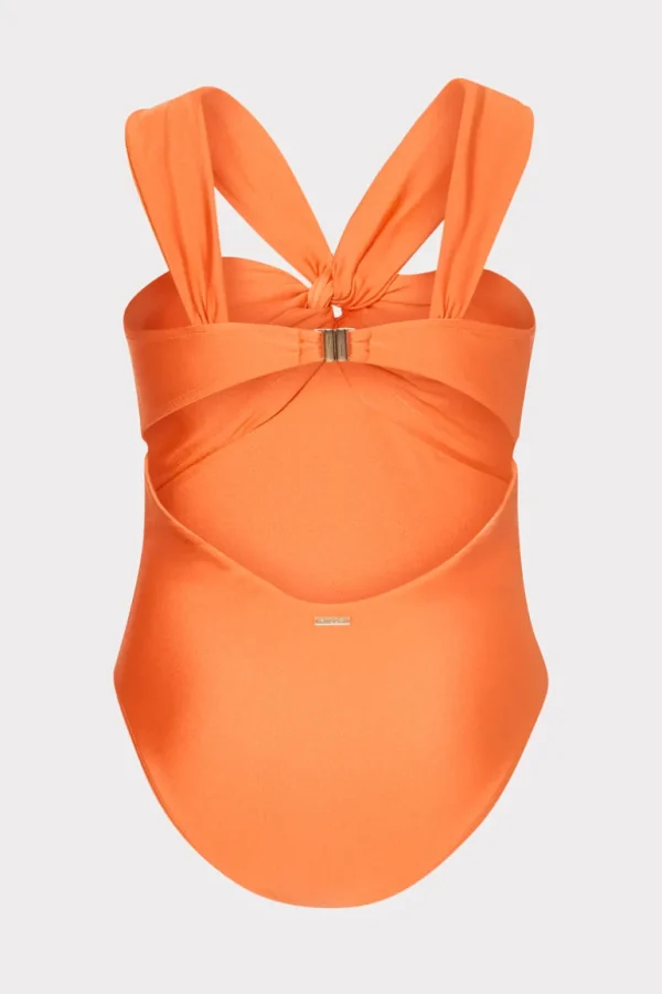 Outlet MILLY Betsy Bandeau One Piece Orange