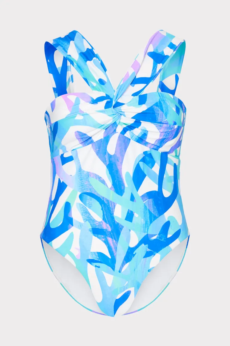 betsy_italian_under_the_s_0.webp Best MILLY Betsy Italian Under The Sea Bandeau One Piece Blue Multi