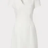 Best Sale MILLY Cady Atalie Dress Ecru