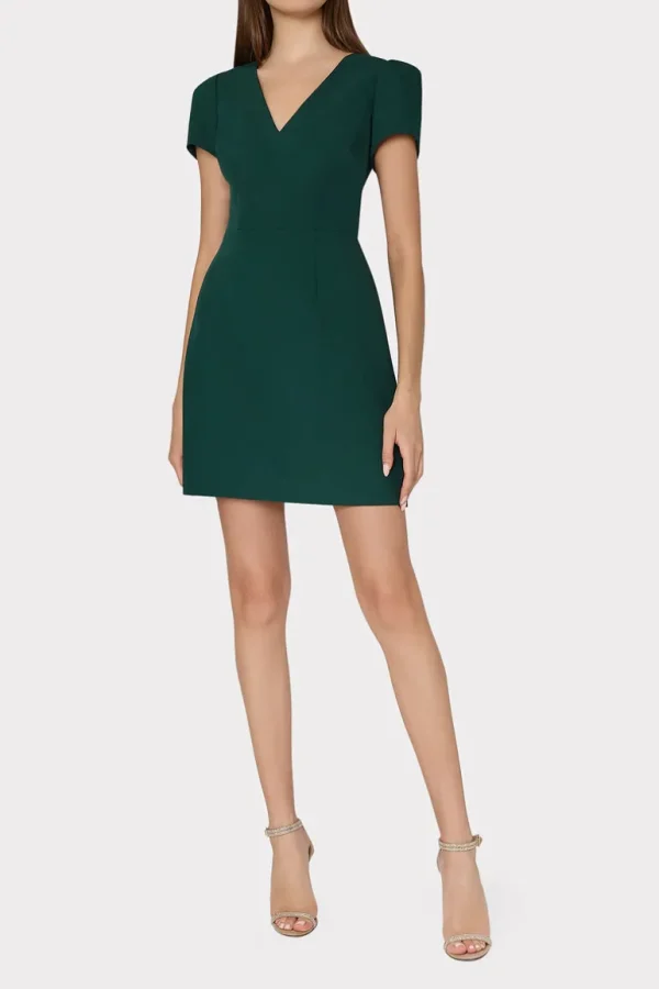 Discount MILLY Cady Atalie Dress Hunter Green