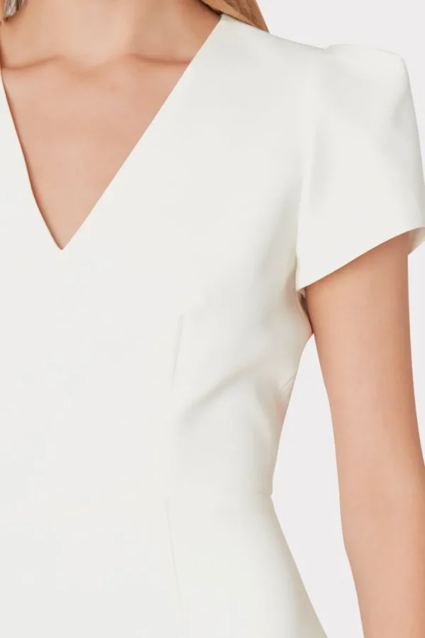 Best Sale MILLY Cady Atalie Dress Ecru