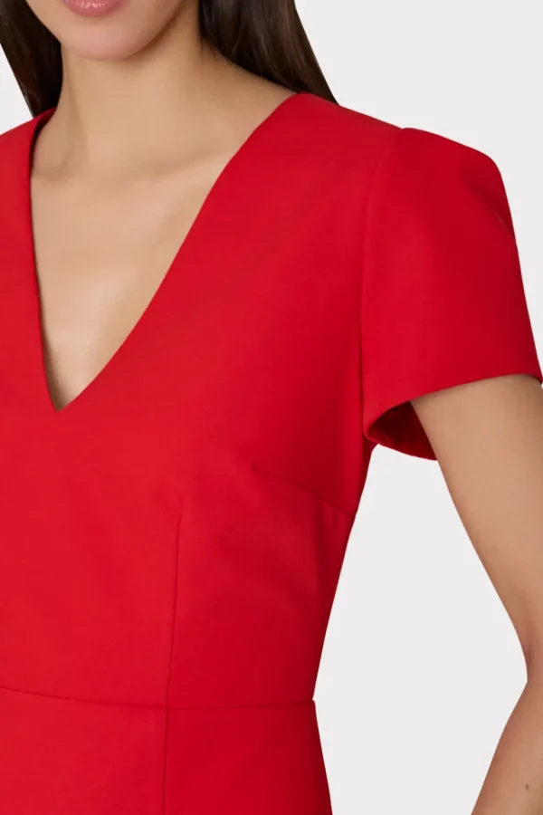 Sale MILLY Cady Atalie Dress Red