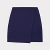 Cheap MILLY Evalyn Crepe Skort Navy