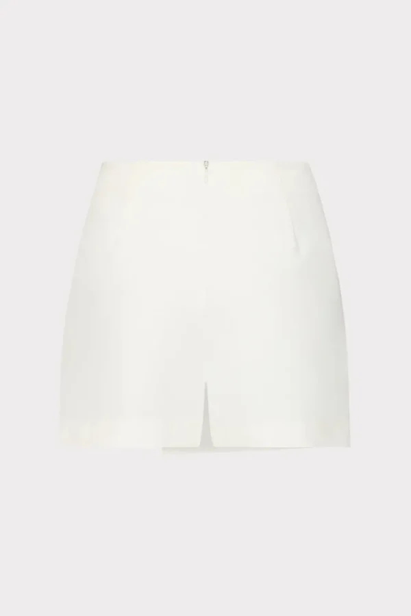 Fashion MILLY Evalyn Crepe Skort White