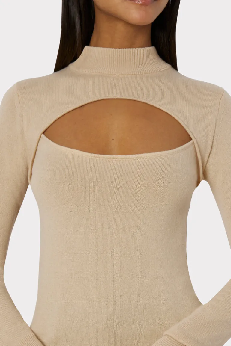 front_cut_out_turtleneck_2.webp Discount MILLY Front Cut Out Turtleneck Caramel