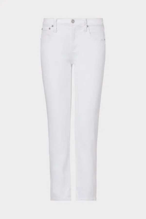 Outlet MILLY Gale Skinny Jeans White