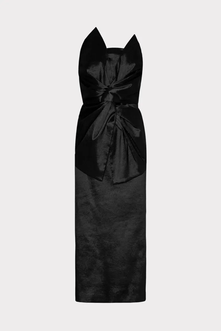 harlow_bow_taffeta_strapl_0-1.webp Best Sale MILLY Harlow Bow Taffeta Strapless Dress Black