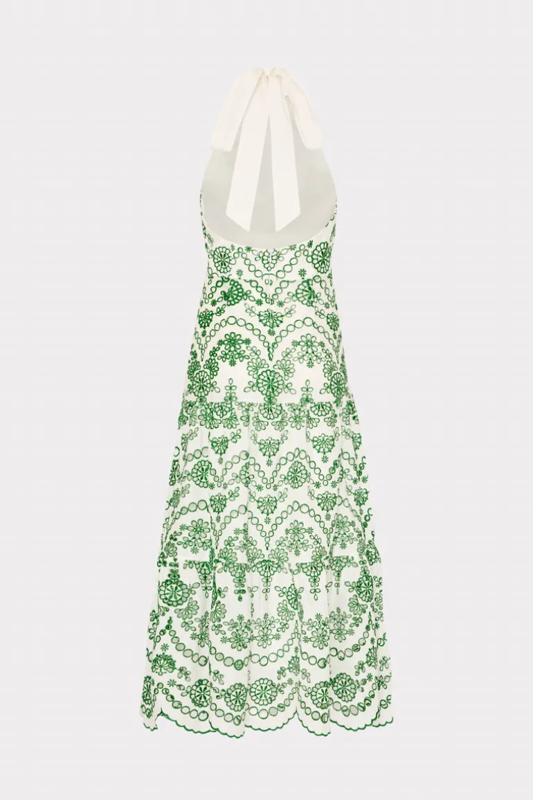 hayden_scallop_eyelet_dre_4.webp Store MILLY Hayden Scallop Eyelet Dress White/Green