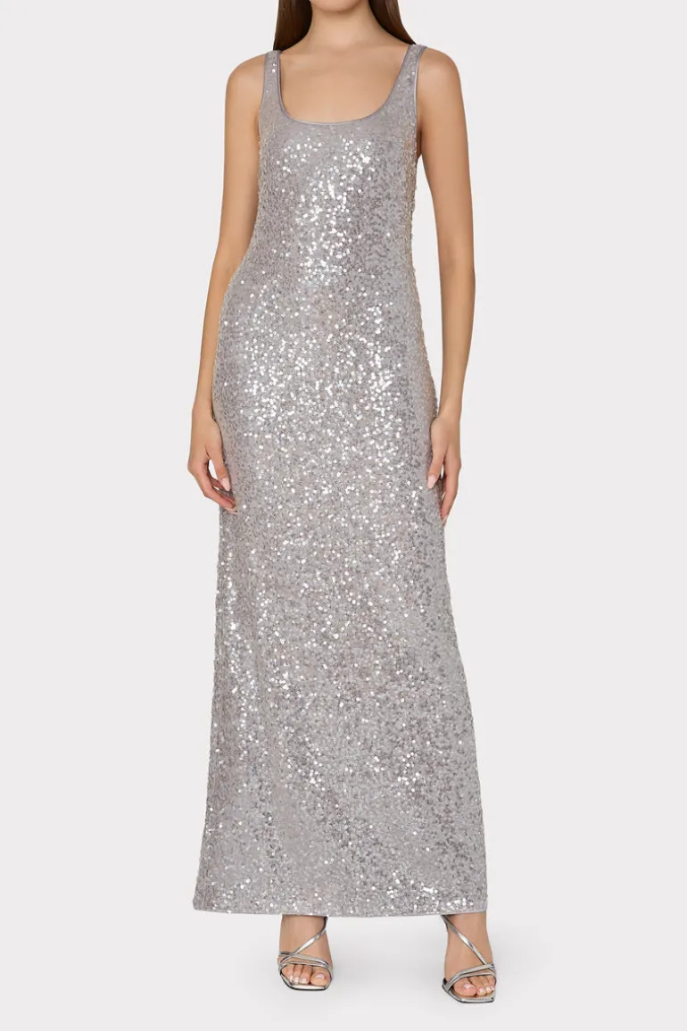 ishani_sequins_slip_dress_2.webp Discount MILLY Ishani Sequins Slip Dress Grey