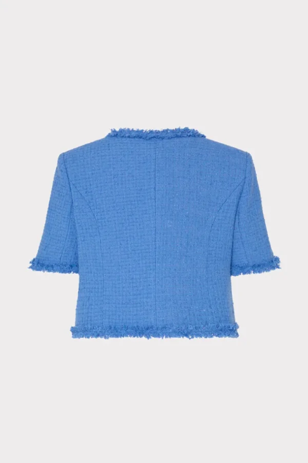Cheap MILLY Jeanne Boucle Top Blue