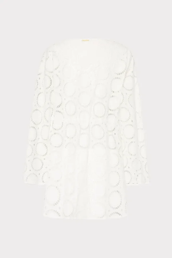 Hot MILLY Jessie Geo Eyelet Cover-Up White