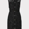 Discount MILLY Judy Lace Mini Dress Black