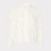 New MILLY June Roja Lace Top White