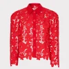 Best MILLY June Roja Lace Top Red