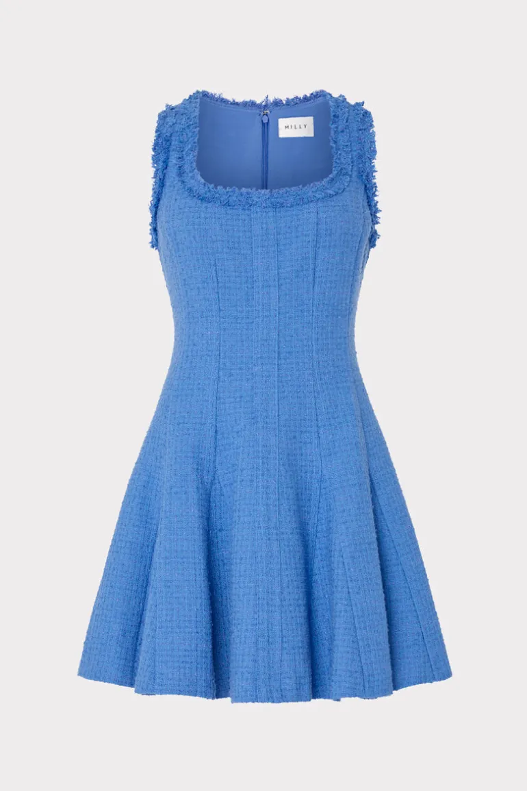 juniper_boucle_mini_dress_0.webp New MILLY Juniper Boucle Mini Dress Blue