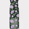 New MILLY Kait Printed Sequins Dress Lilac Multi