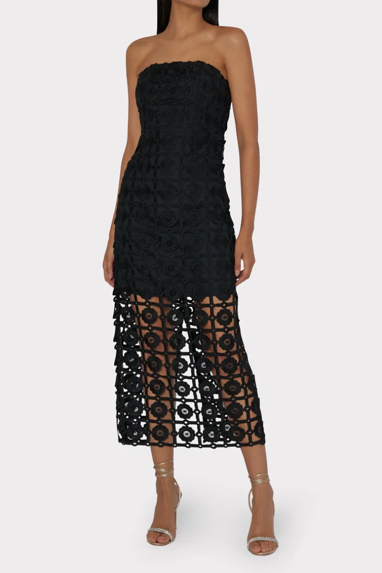 kait_tile_lace_dress_1-1.webp Cheap MILLY Kait Tile Lace Dress Black