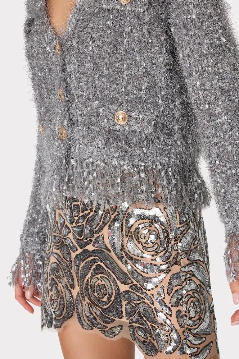 kristina_rose_sequins_min_2.webp Best MILLY Kristina Rose Sequins Mini Skirt Silver