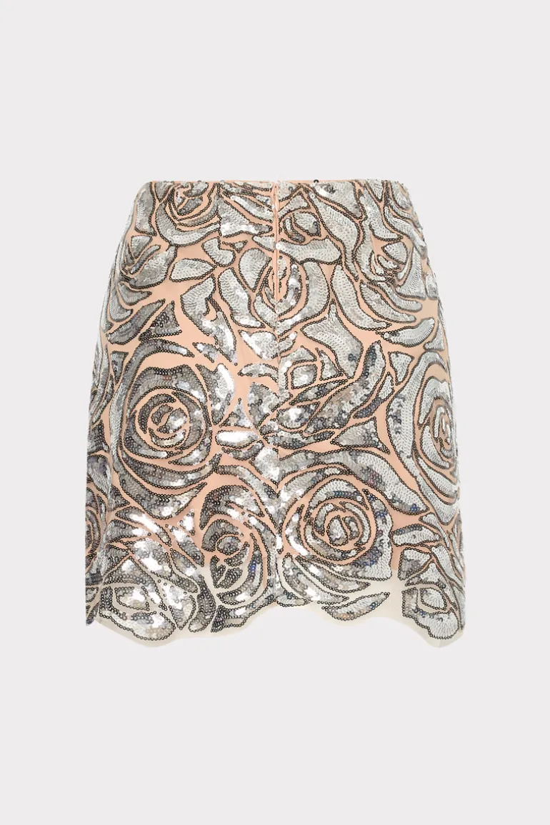 kristina_rose_sequins_min_3.webp Best MILLY Kristina Rose Sequins Mini Skirt Silver