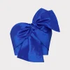 Hot MILLY Laney Bow Taffeta Crop Top Blue