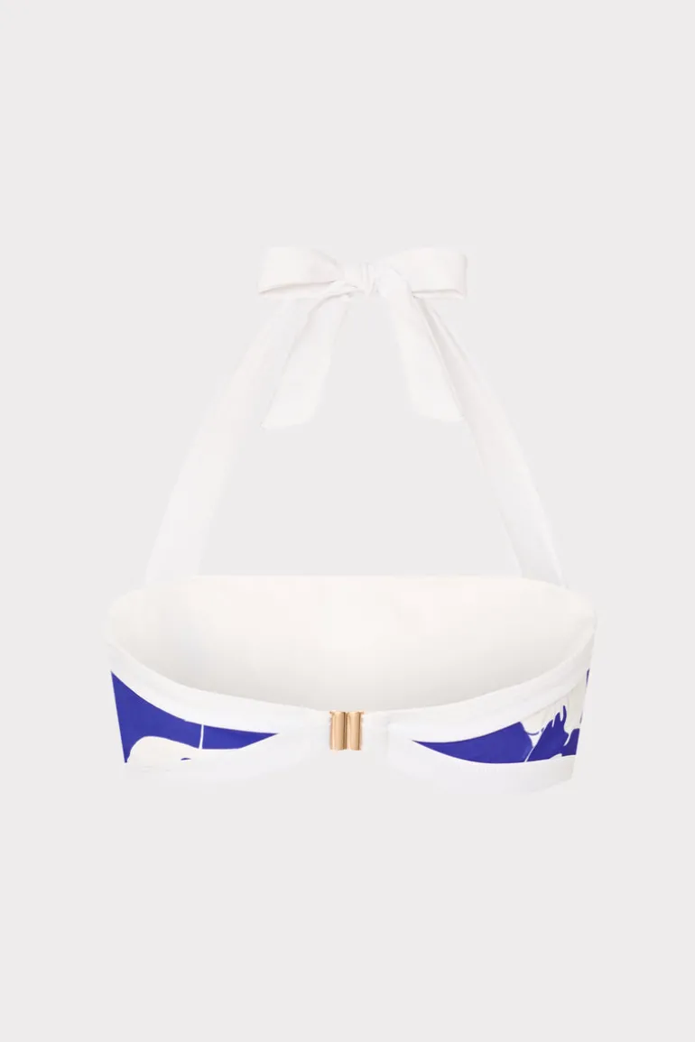 lily_silhouette_bandeau_h_3.webp Shop MILLY Lily Silhouette Bandeau Halter Top Blue/Ecru