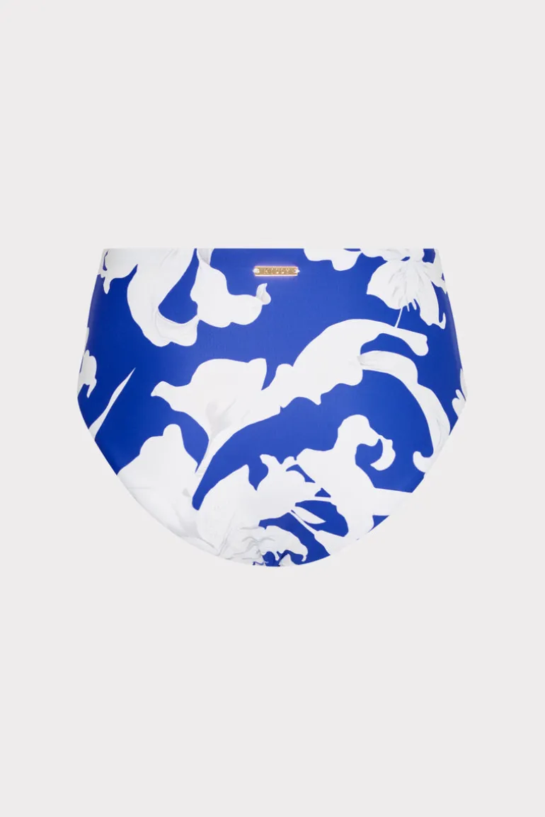 lily_silhouette_tie_bikin_3.webp Cheap MILLY Lily Silhouette Tie Bikini Bottom Blue/Ecru