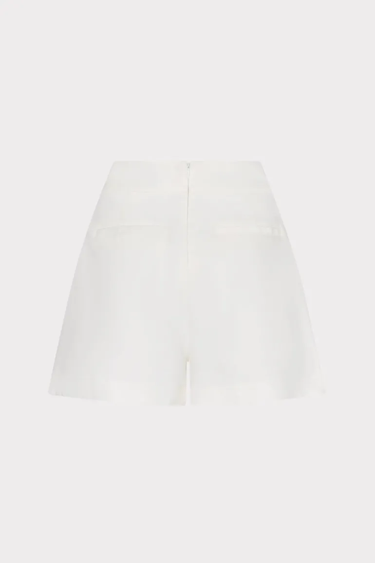 linen_ruffle_short_4.webp Online MILLY Linen Ruffle Short White