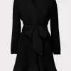 Discount MILLY Liv Pleated Dress Black