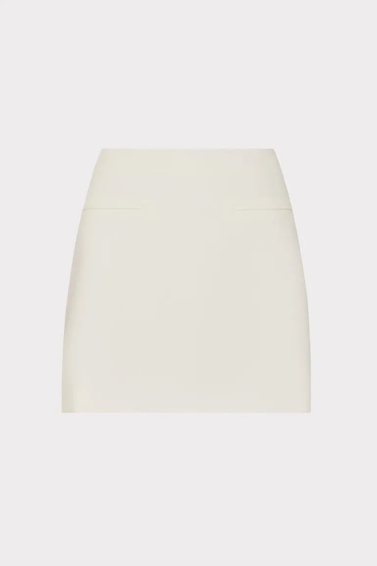 lizzy_cady_mini_skirt_0-3.webp Outlet MILLY Lizzy Cady Mini Skirt Ecru