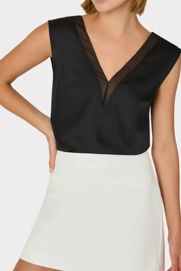 Outlet MILLY Lizzy Cady Mini Skirt Ecru