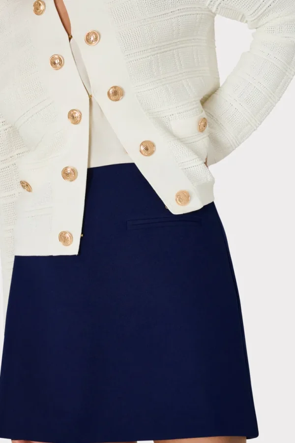 Cheap MILLY Lizzy Cady Mini Skirt Navy