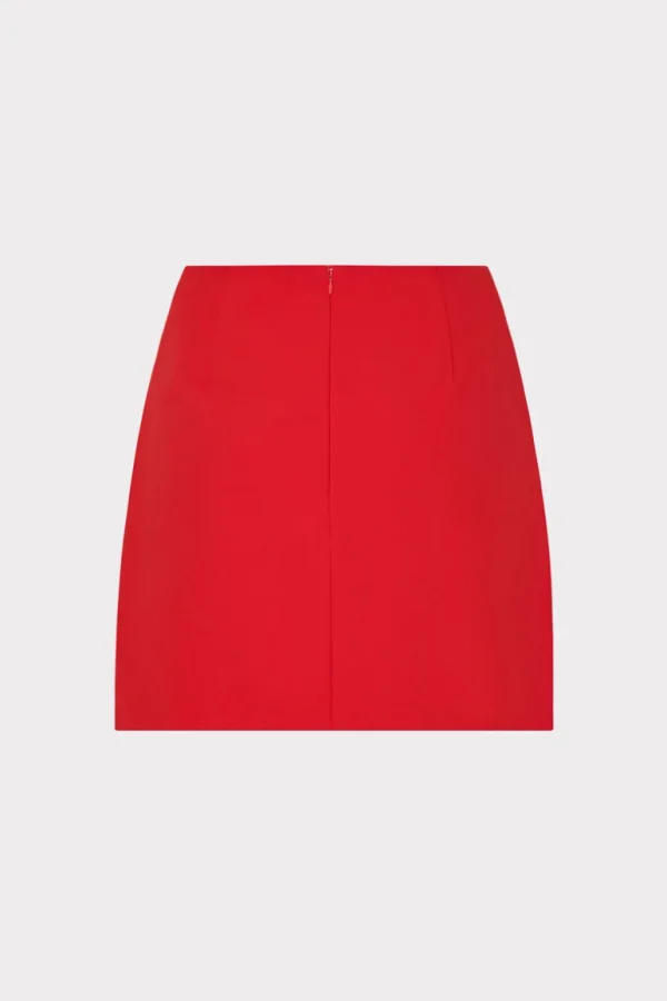 Cheap MILLY Lizzy Cady Mini Skirt Red