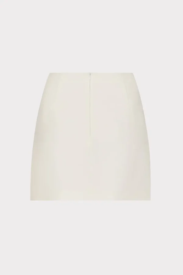 Outlet MILLY Lizzy Cady Mini Skirt Ecru