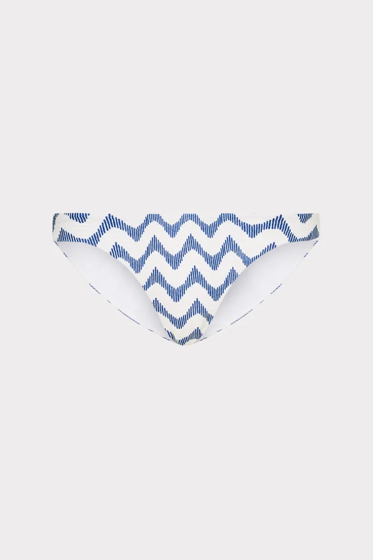 margot_barcelona_chevron__0.webp Store MILLY Margot Barcelona Chevron Bikini Bottom White/Blue
