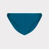 New MILLY Margot Gloss Bikini Bottom Dark Teal