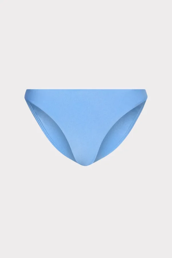 Clearance MILLY Margot Gloss Bikini Bottom Mineral Blue