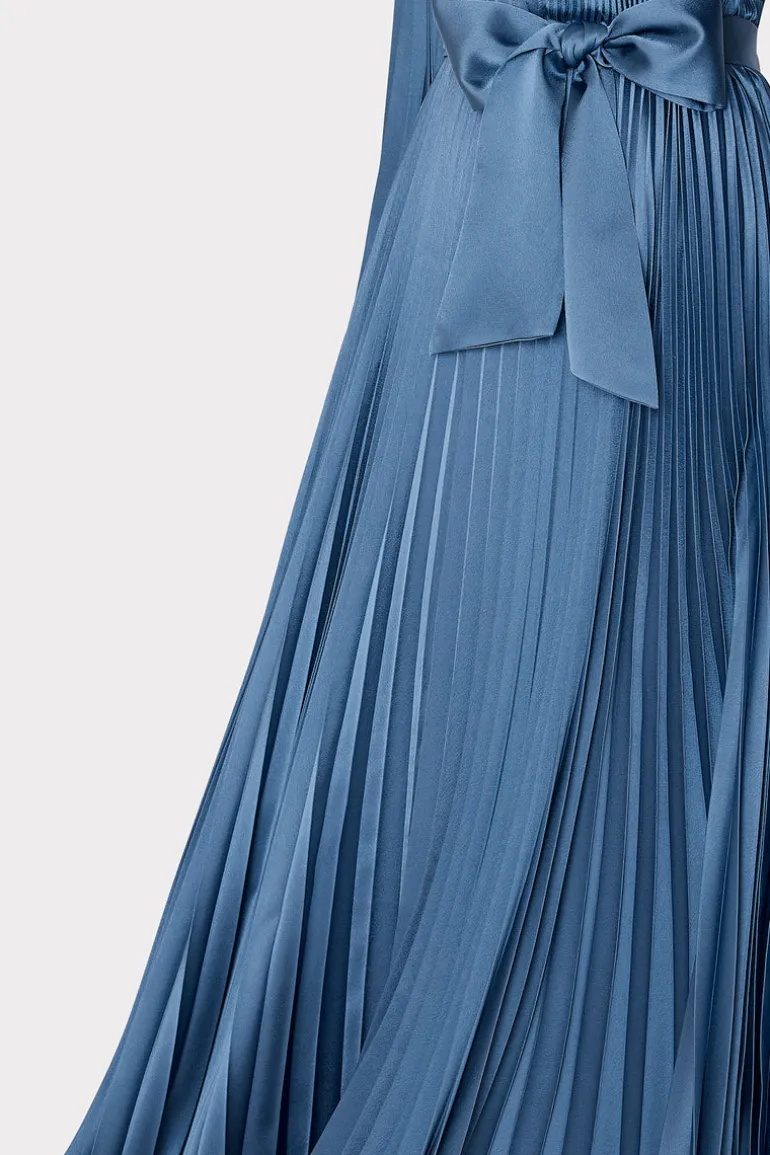 nadie_pleated_satin_maxi__3.webp Clearance MILLY Nadie Pleated Satin Maxi Dress Stone