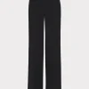Best Sale MILLY Natia Crepe Pants Black