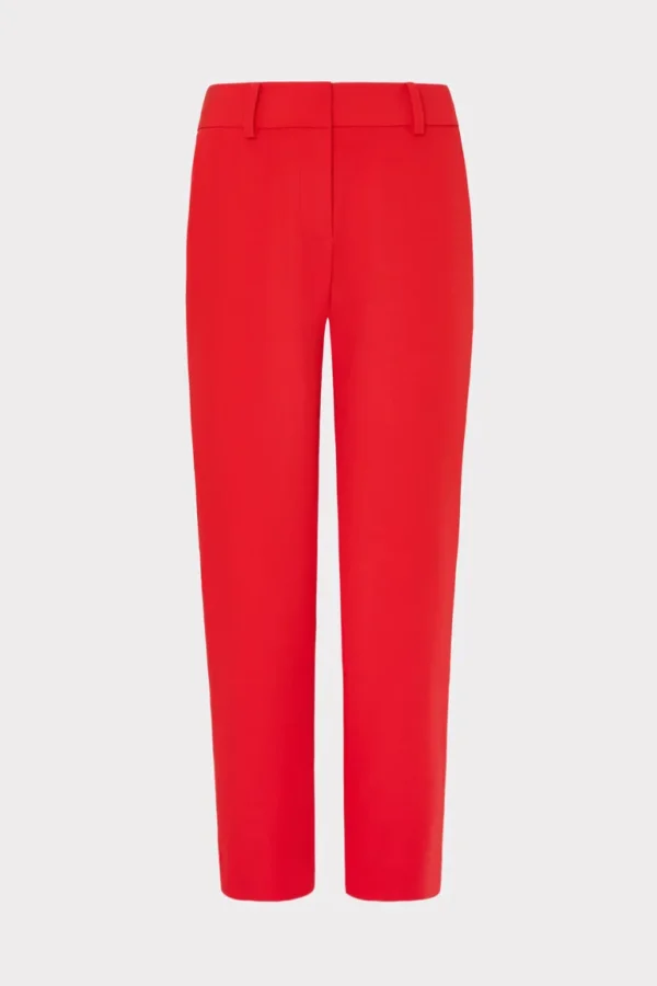 Fashion MILLY Nicola Cady Pants Red