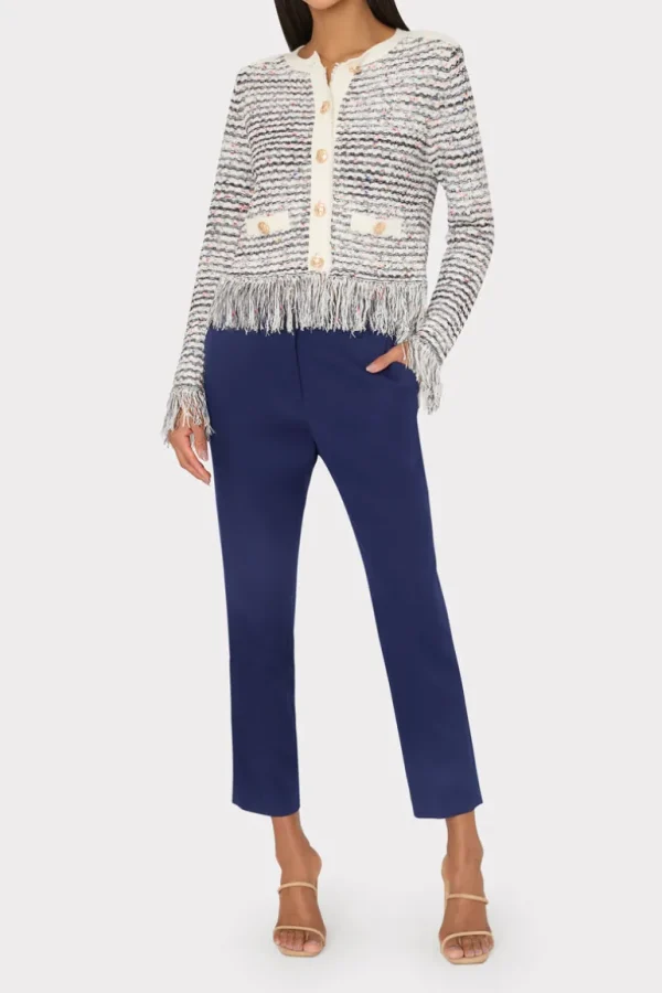 Fashion MILLY Nicola Cady Pants Navy