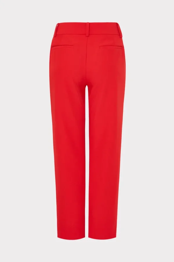 Fashion MILLY Nicola Cady Pants Red
