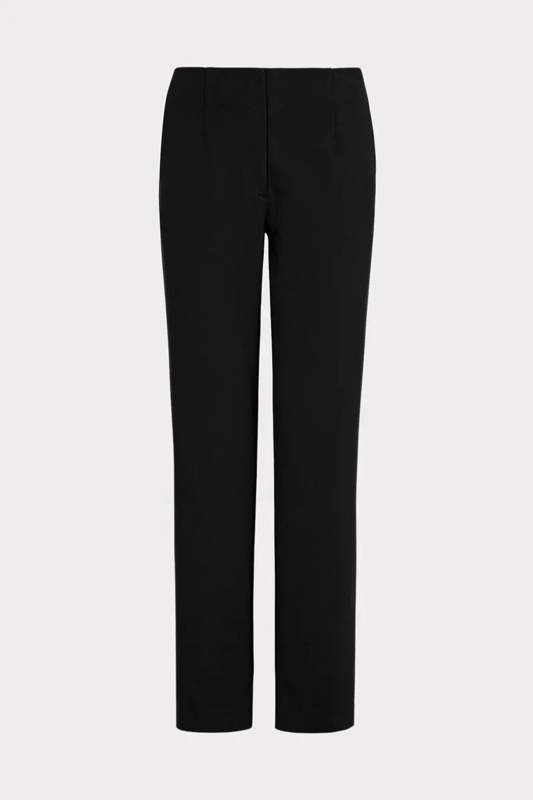 nicole_ponte_pants_0.webp Outlet MILLY Nicole Ponte Pants Black